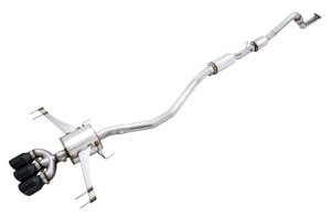 Honda Civic Type R Performance Exhaust - AWE Tuning - Cat Back, Touring Edition, Triple Diamond Black Tips, 180 Technology - Diamond Black - `17-`27